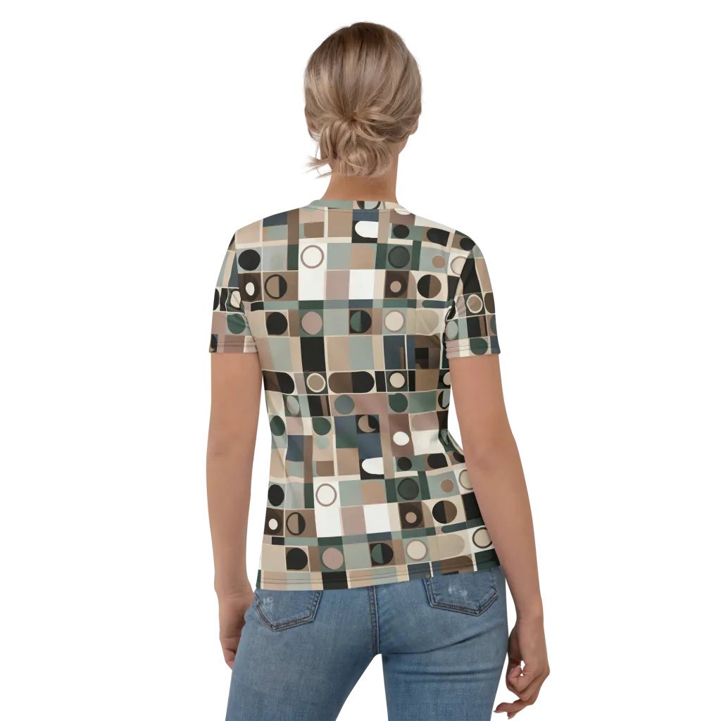 Velvet Modulation on Women's Crew Neck T-Shirt — Back