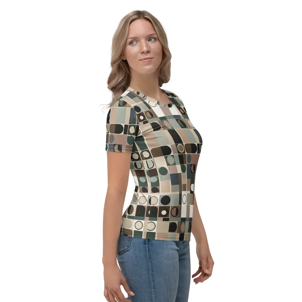 Velvet Modulation on Women's Crew Neck T-Shirt — Right
