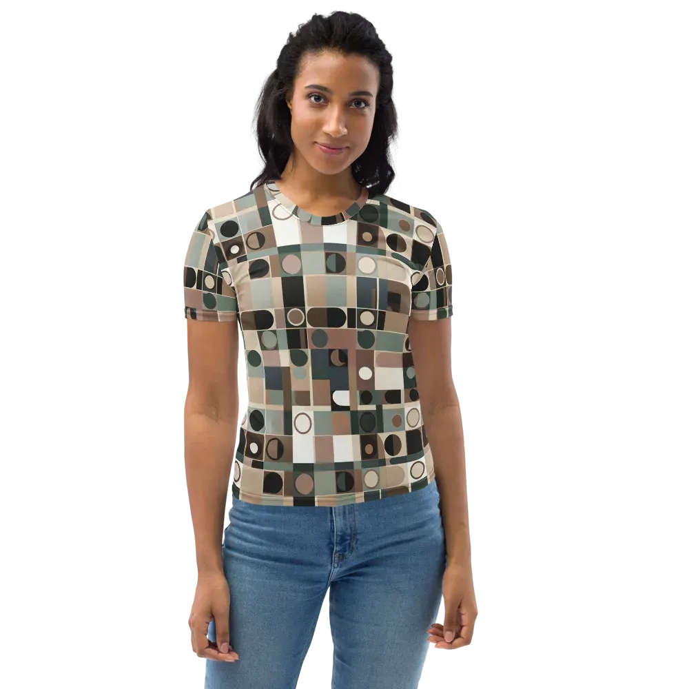 Velvet Modulation on Women's Crew Neck T-Shirt — Front