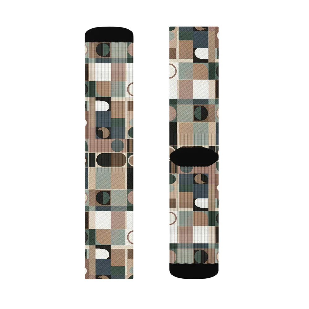 Velvet Modulation on Socks — Left Sock