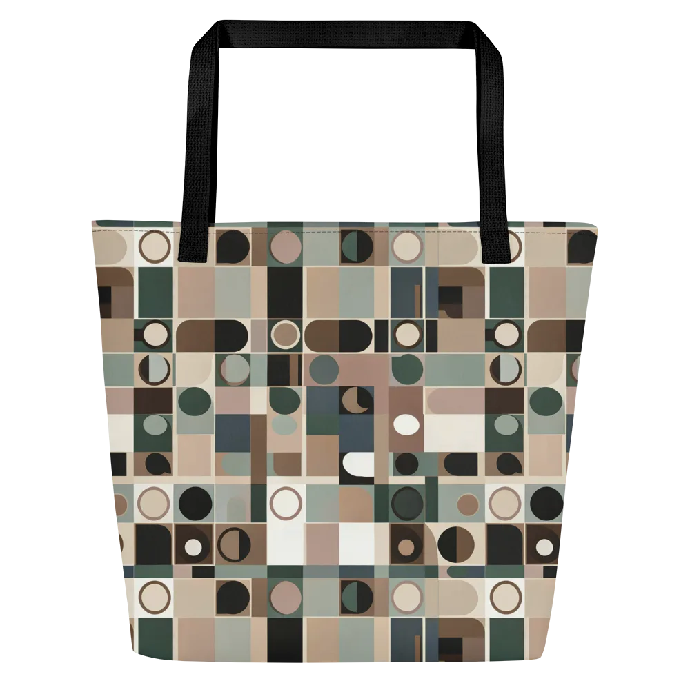 Velvet Modulation on Large Tote Bag W/ Pocket — Front