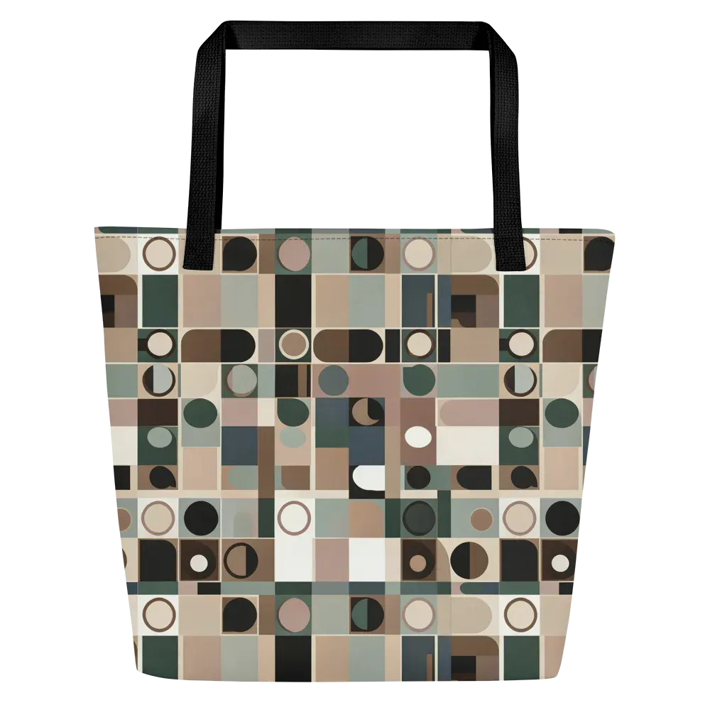 Velvet Modulation on Large Tote Bag W/ Pocket — Front
