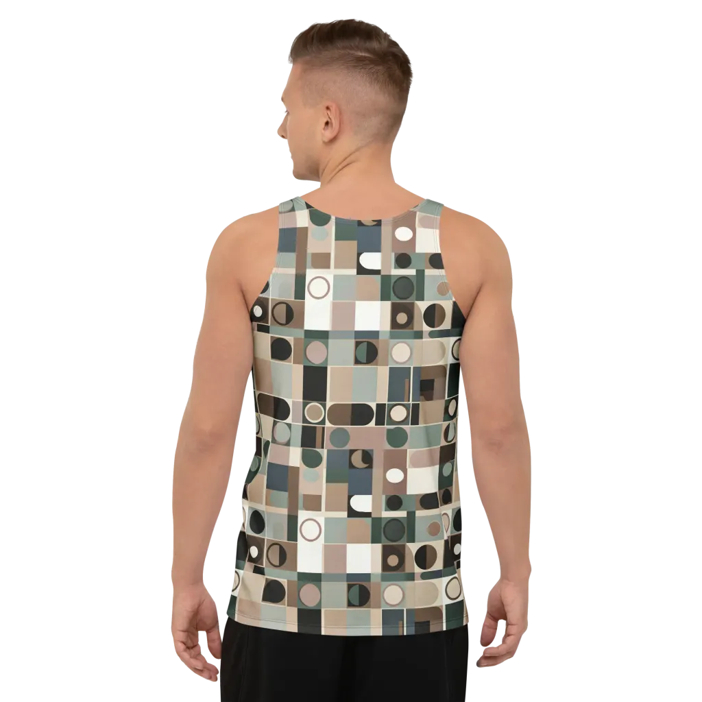 Velvet Modulation on Men's Tank Top — Back