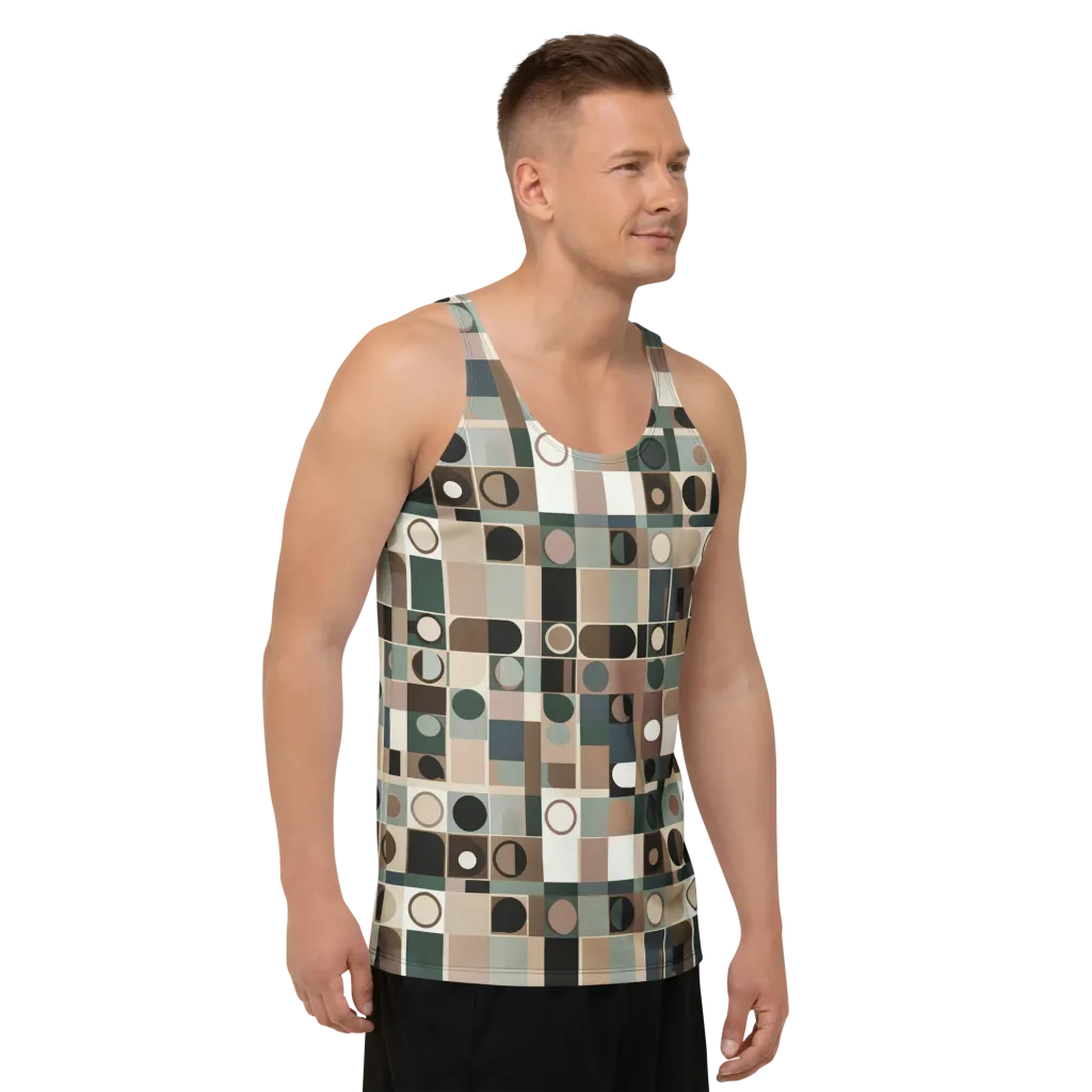 Velvet Modulation on Men's Tank Top — Right Front