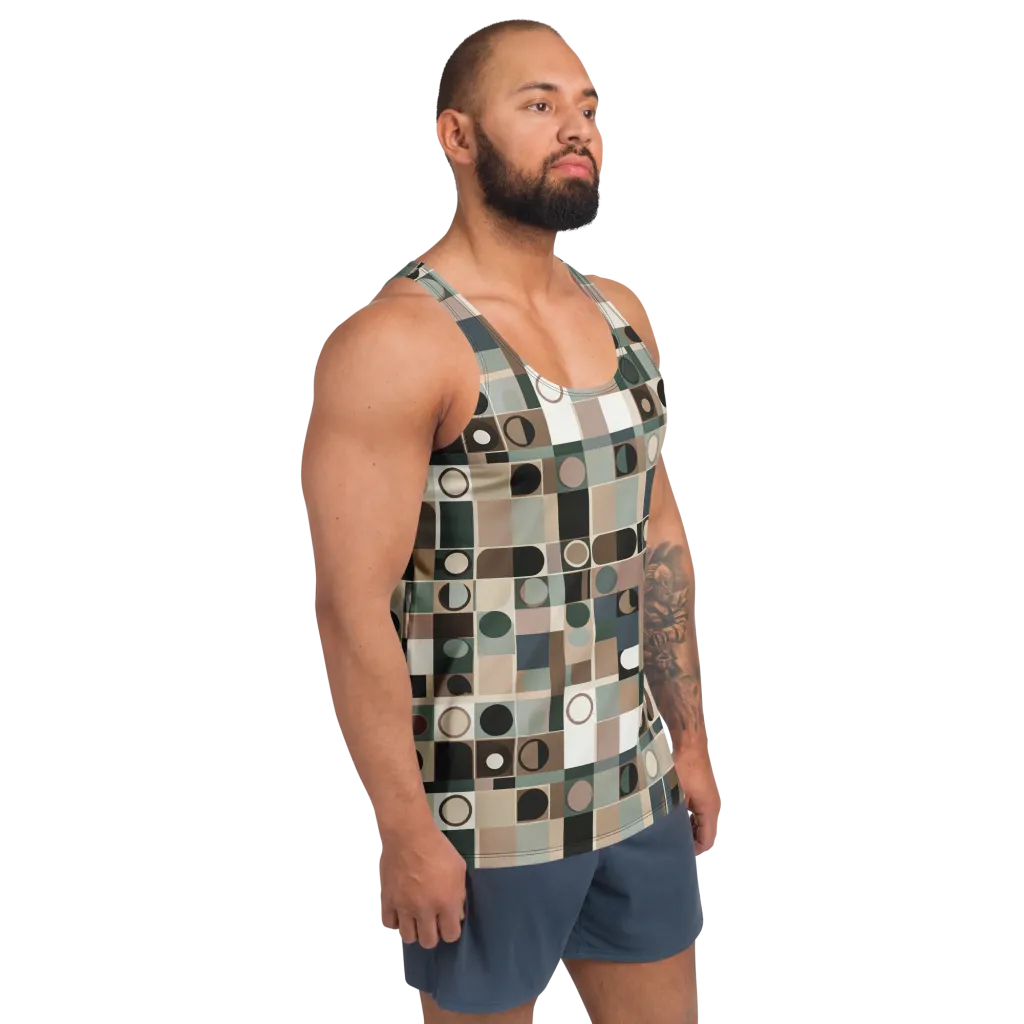 Velvet Modulation on Men's Tank Top — Right Front