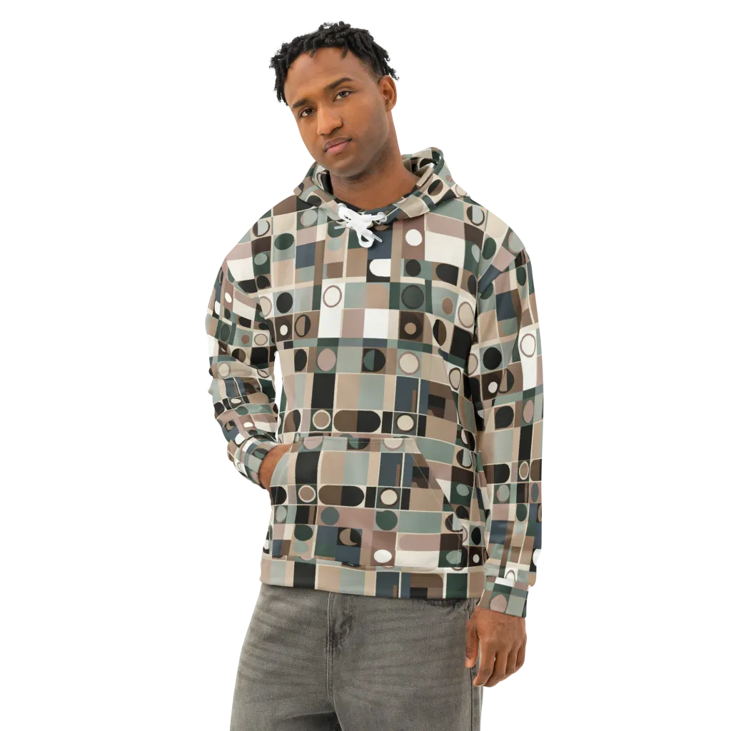 Velvet Modulation on Cotton Hoodie — Left Front