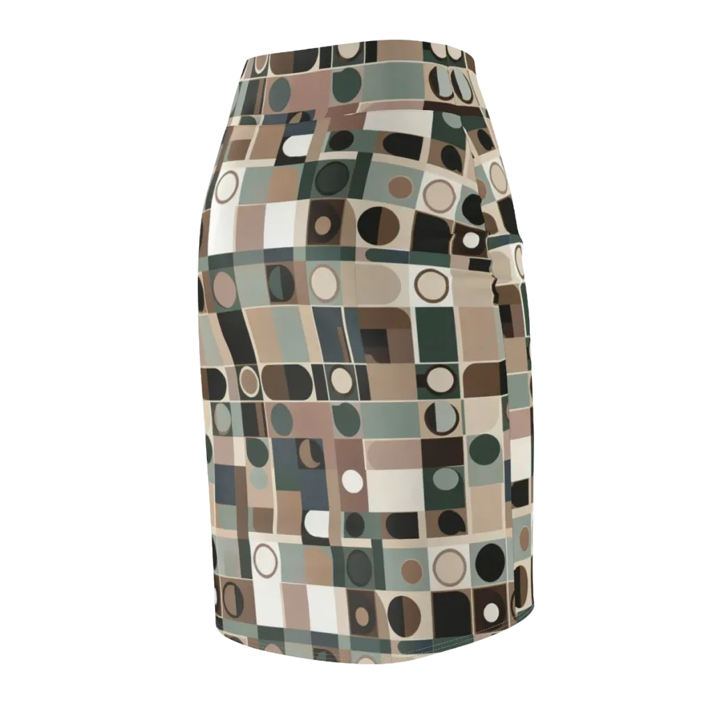 Velvet Modulation on Pencil Skirt — Back Side