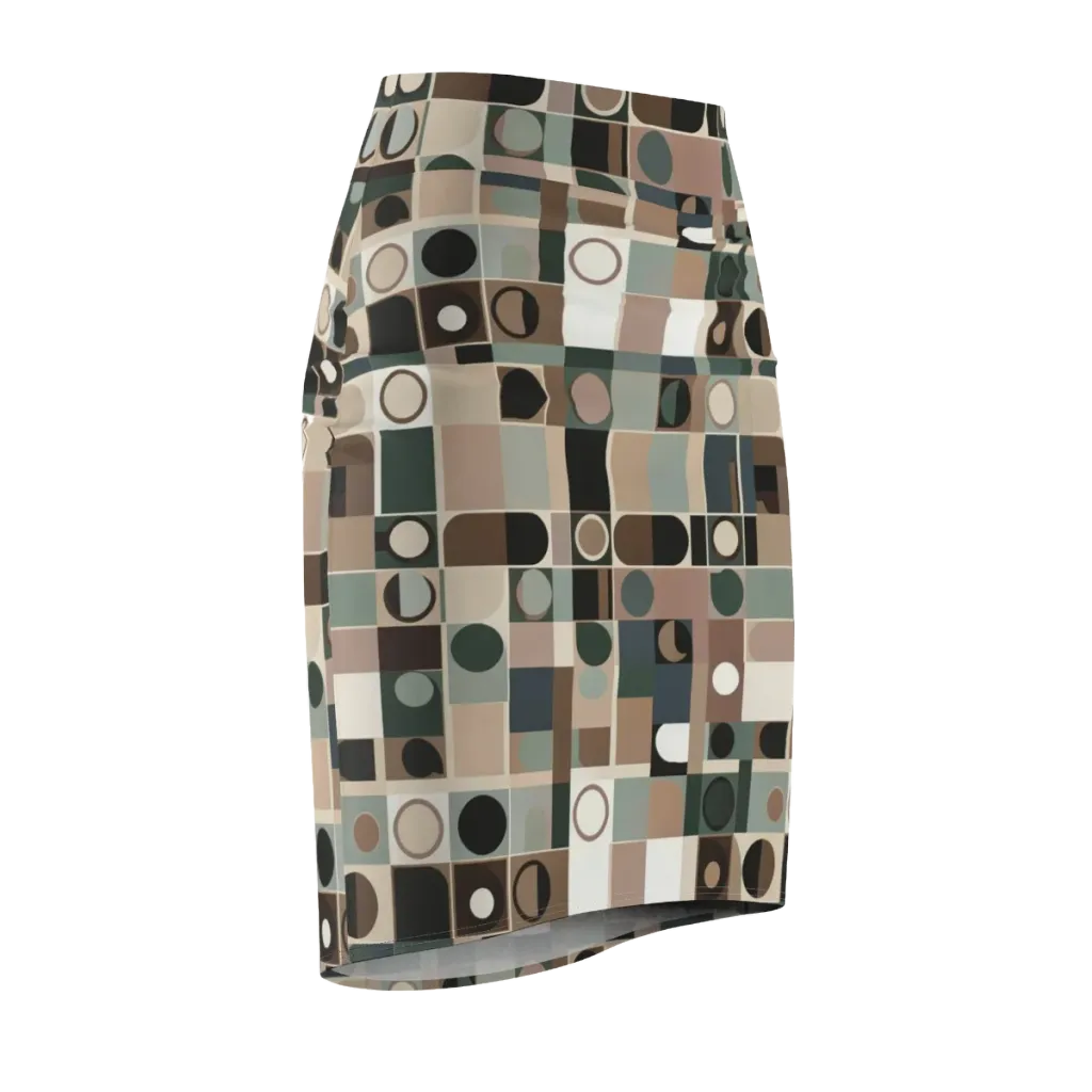 Velvet Modulation on Pencil Skirt — Front Side