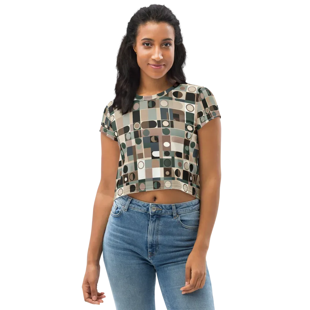Velvet Modulation on Crop Tee — Front