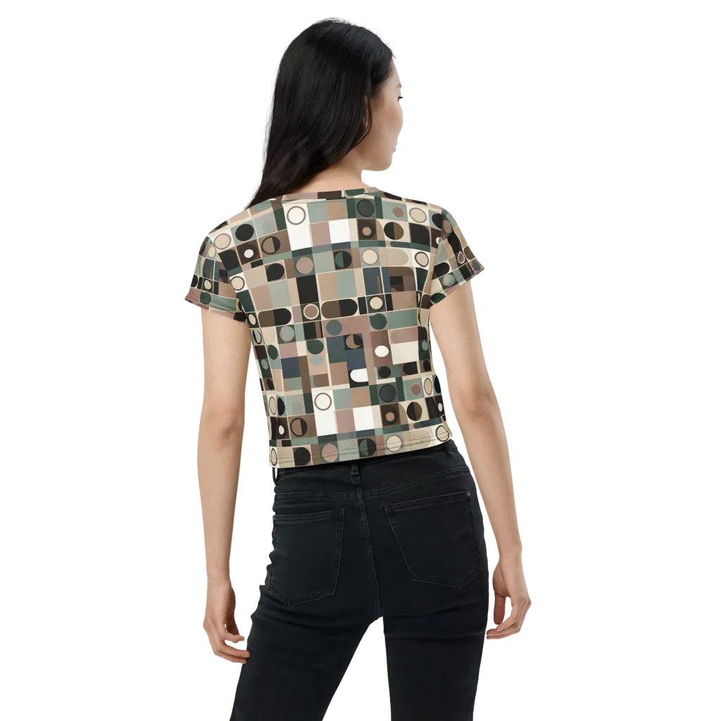 Velvet Modulation on Crop Tee — Back