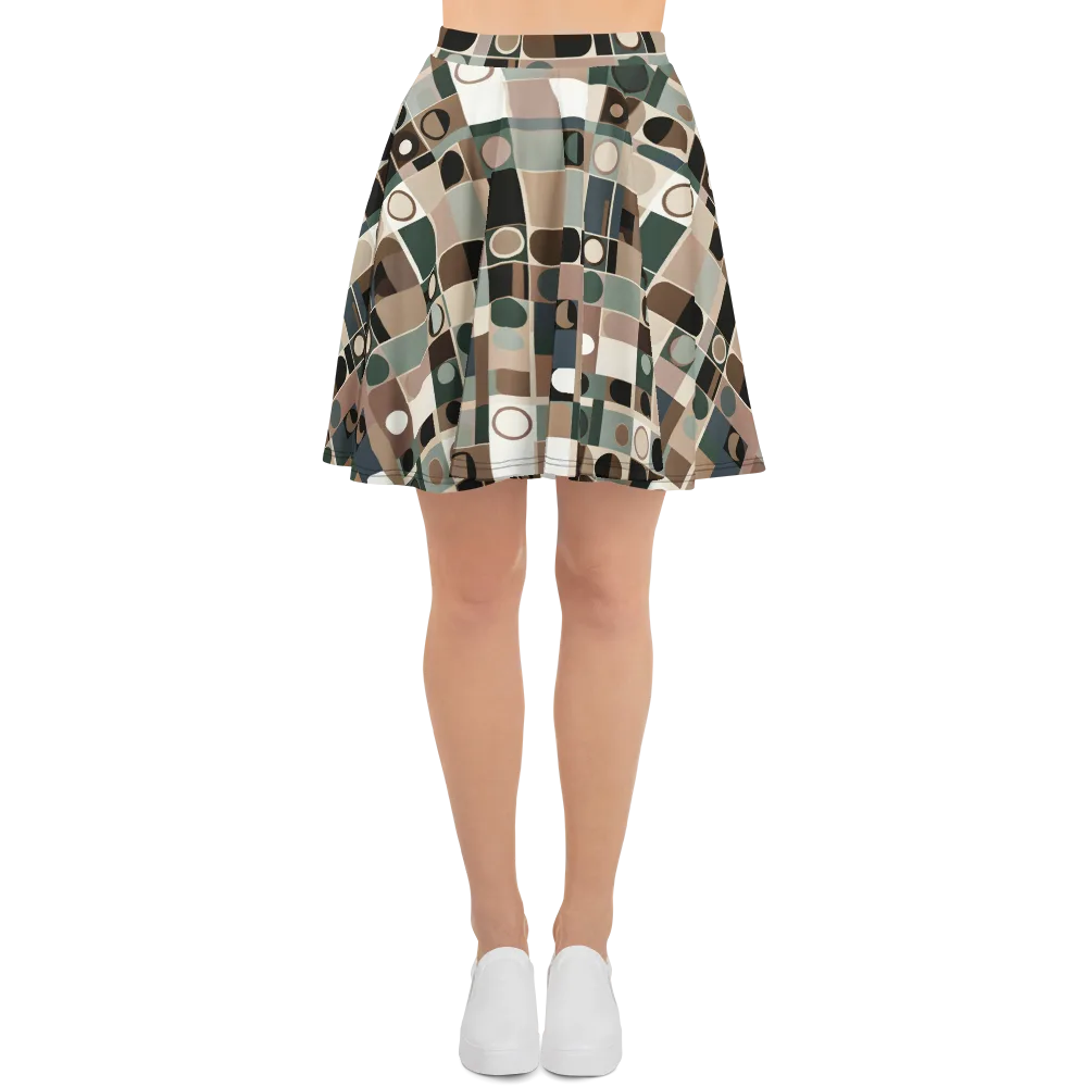 Velvet Modulation on Skater Skirt — Front