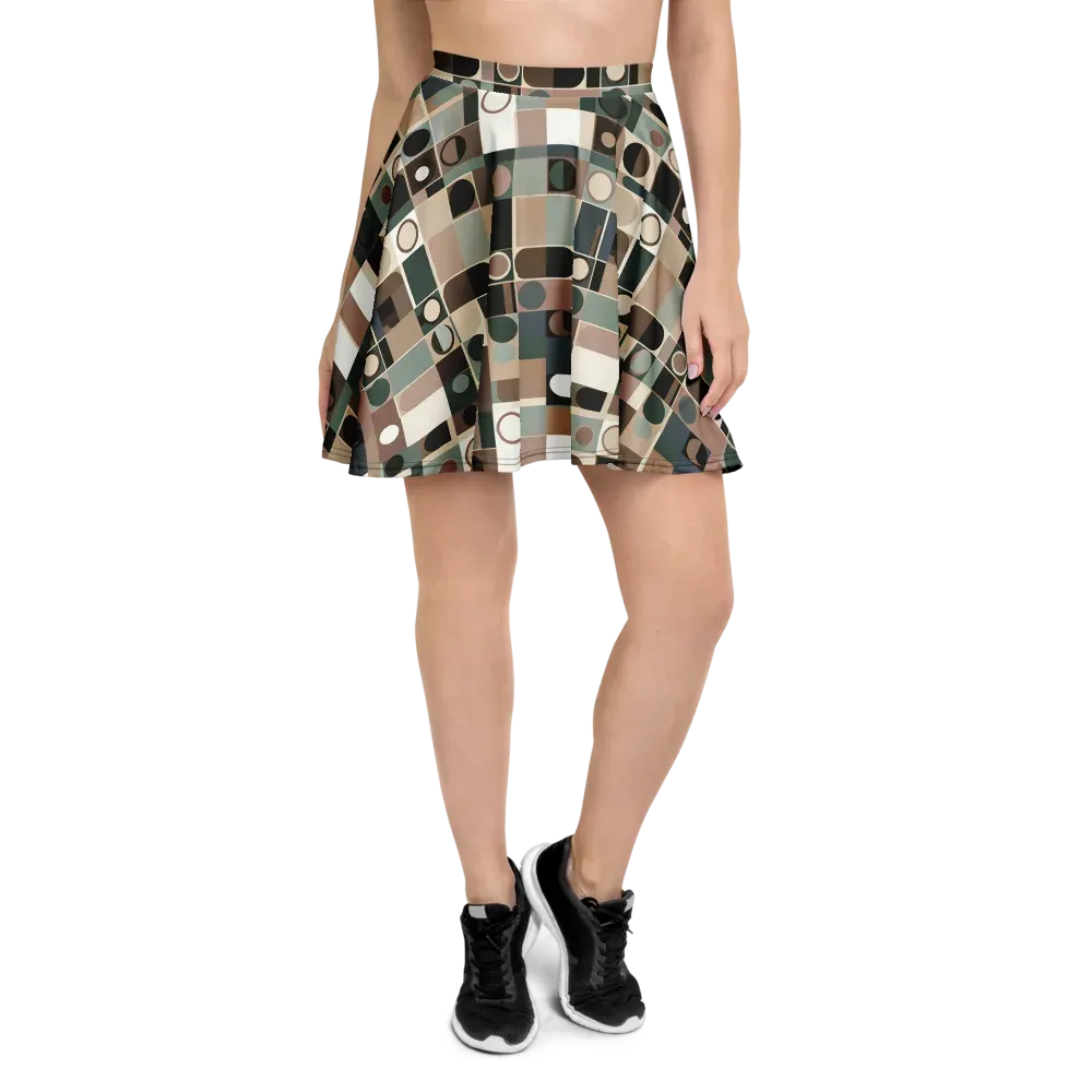 Velvet Modulation on Skater Skirt — Front