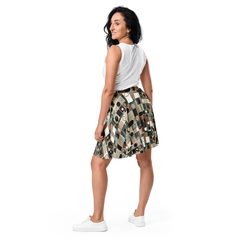 Velvet Modulation on Skater Skirt — Back