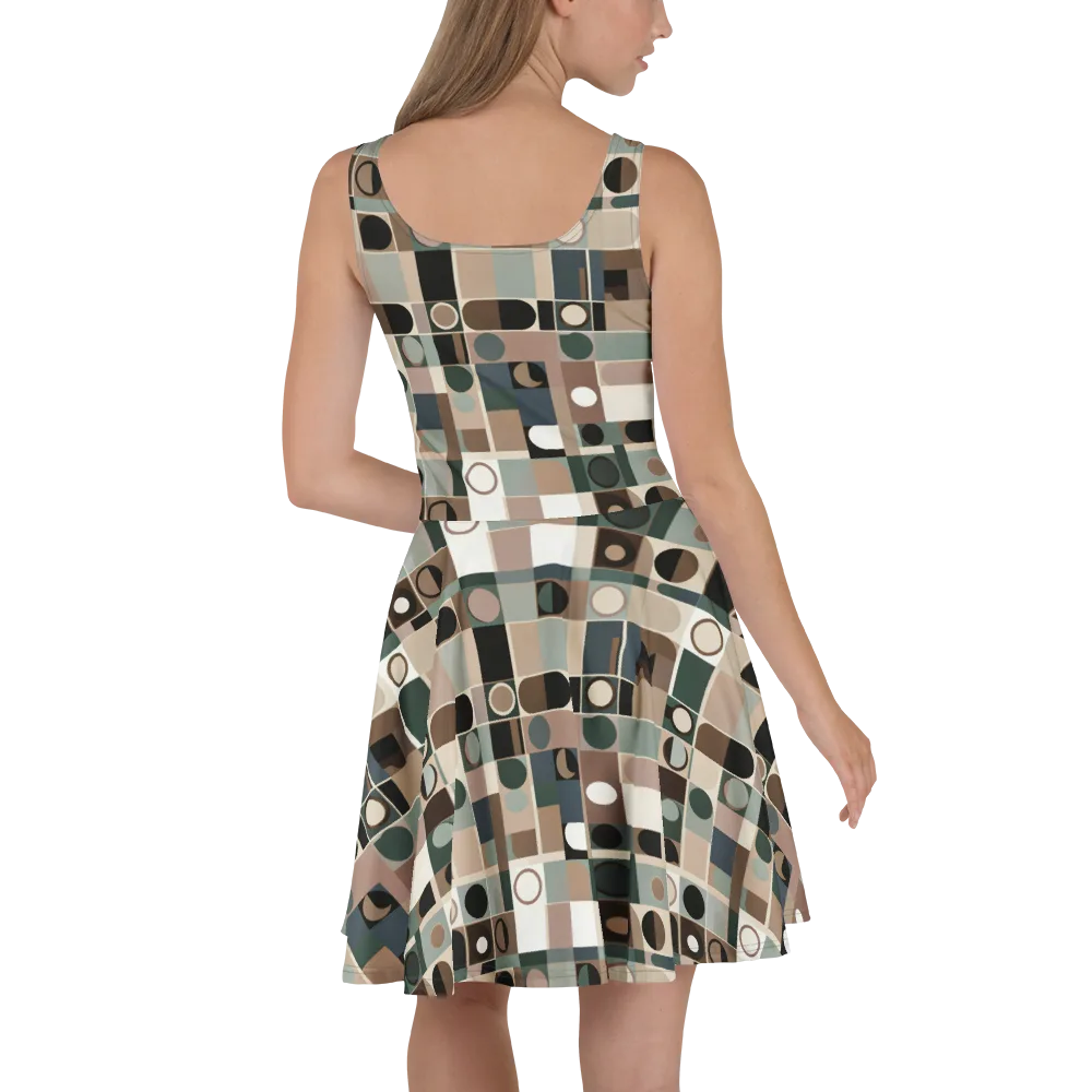 Velvet Modulation on Skater Dress — Back
