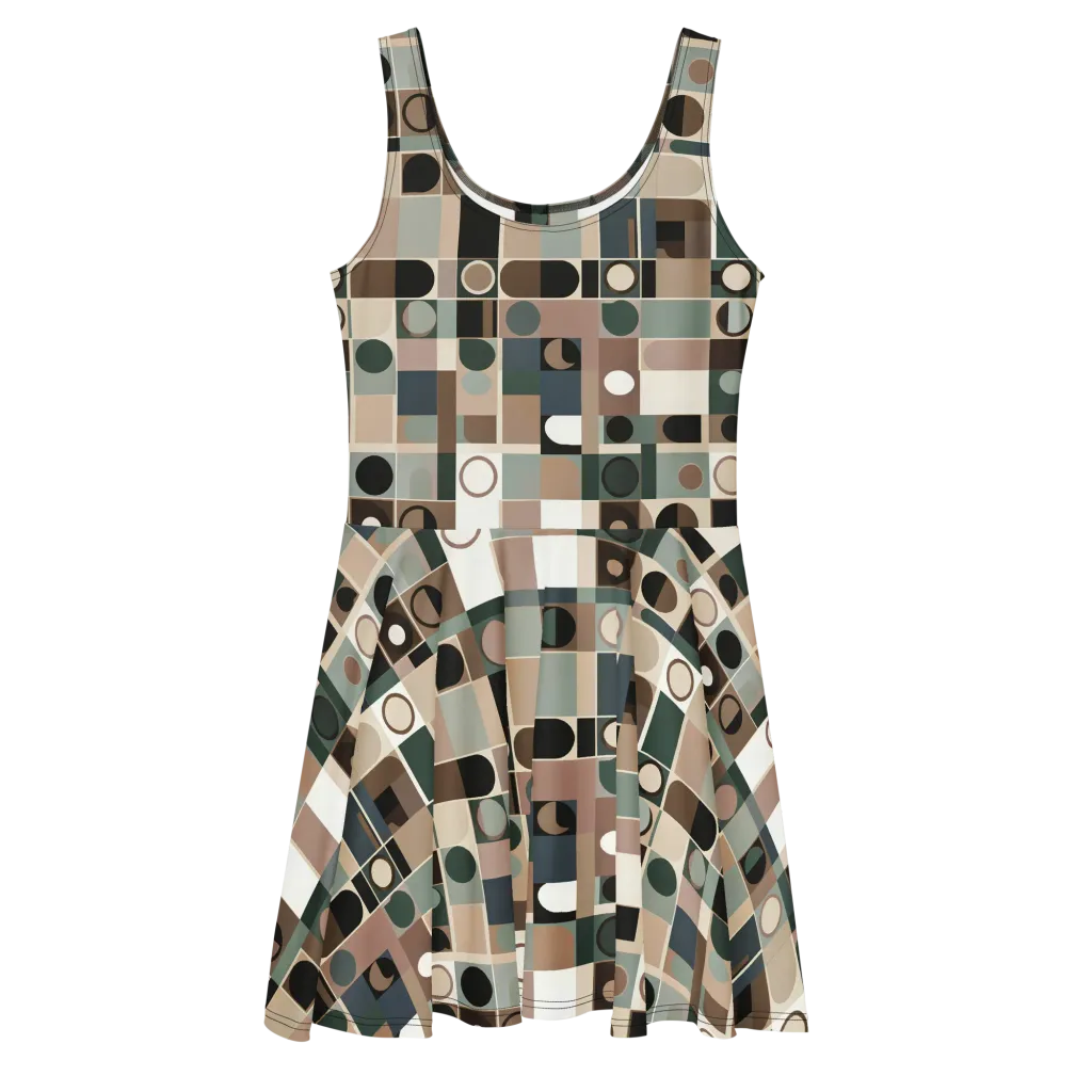 Velvet Modulation on Skater Dress — Front