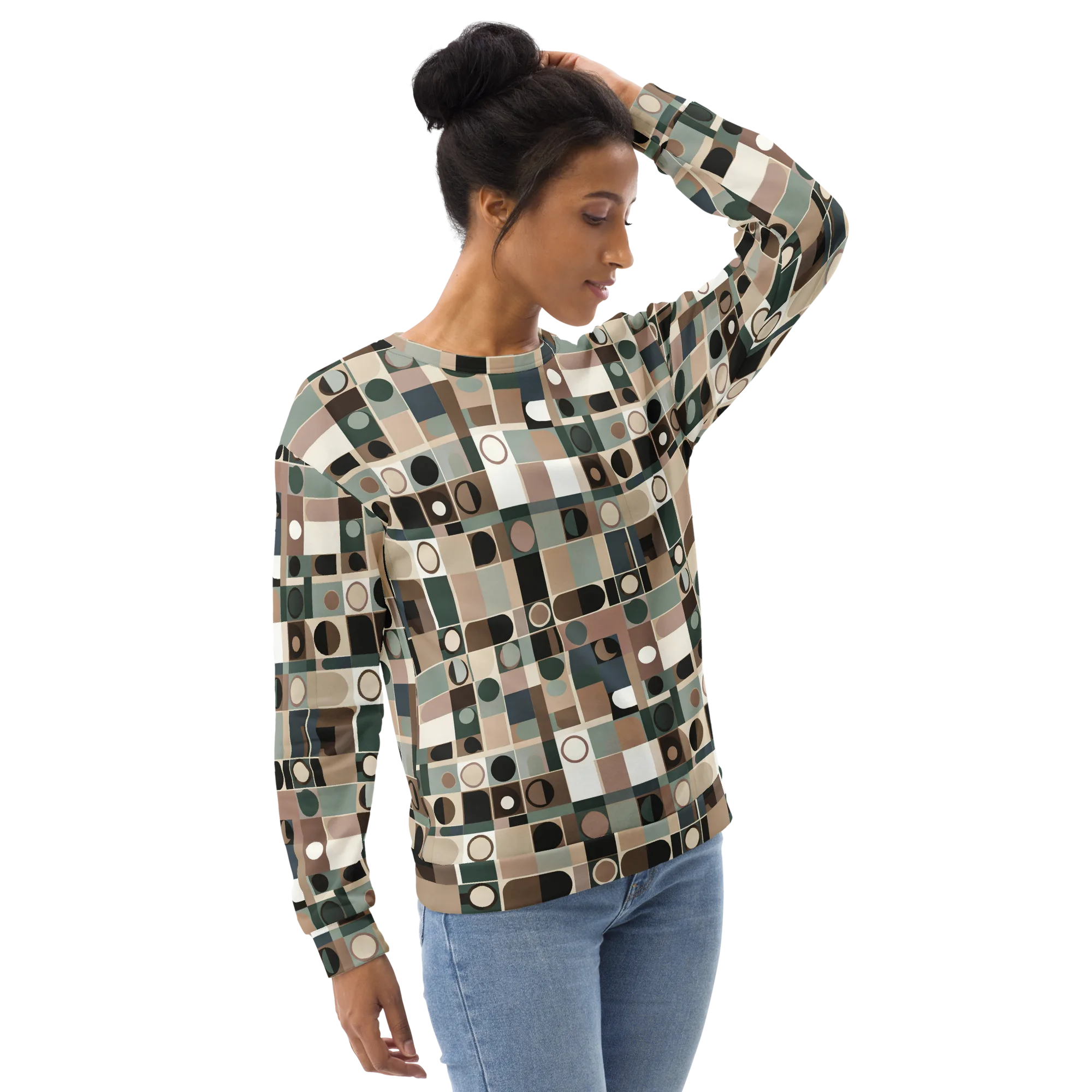 Velvet Modulation on Sweatshirt — Right Front