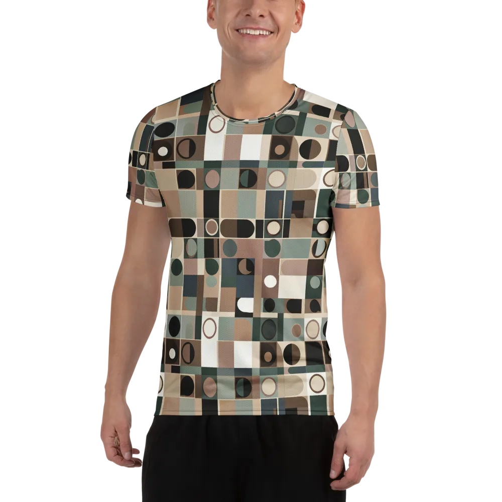 Velvet Modulation on Men's Athletic T-Shirt — Front