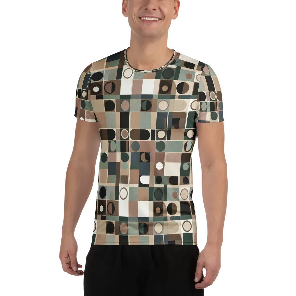 Velvet Modulation on Men's Athletic T-Shirt — Front