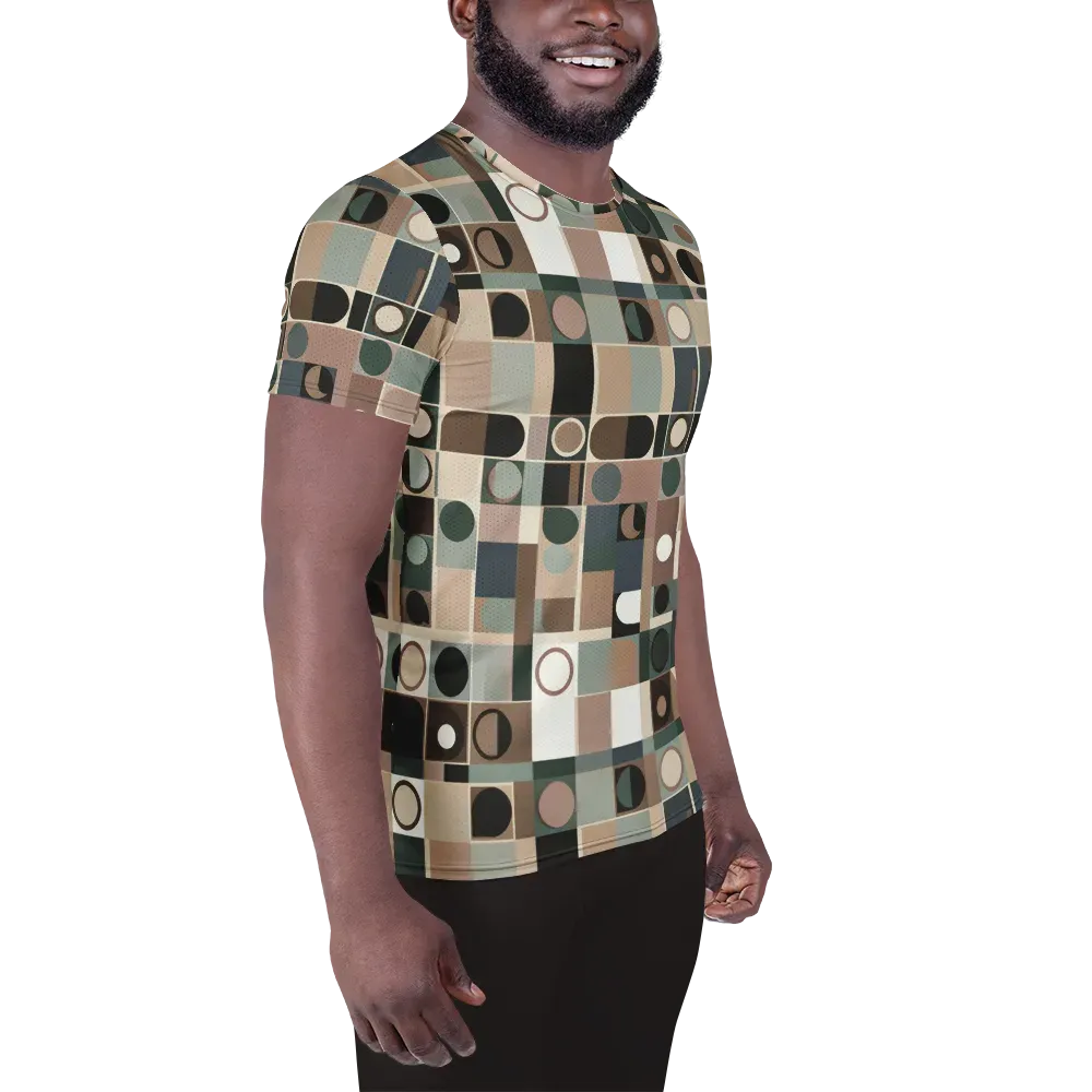 Velvet Modulation on Men's Athletic T-Shirt — Right