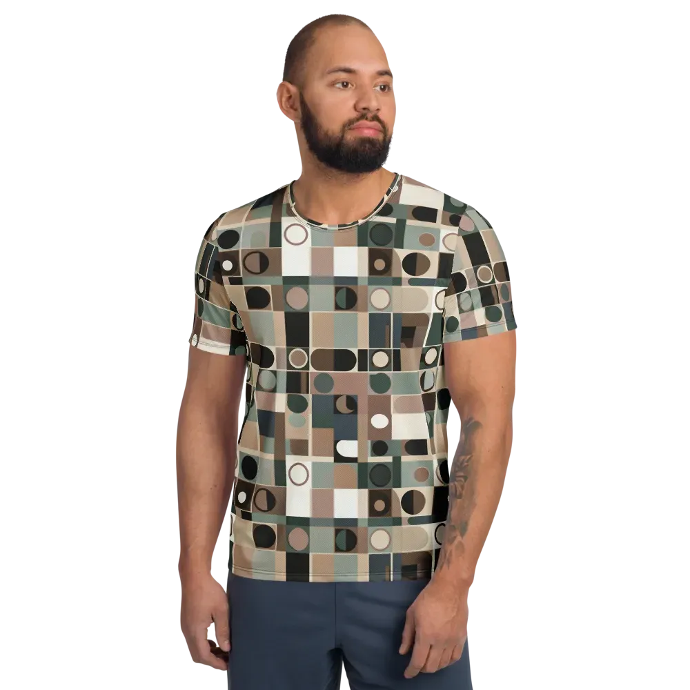 Velvet Modulation on Men's Athletic T-Shirt — Front