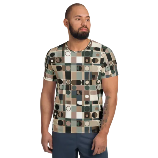 Velvet Modulation on a Men's Athletic T-Shirt