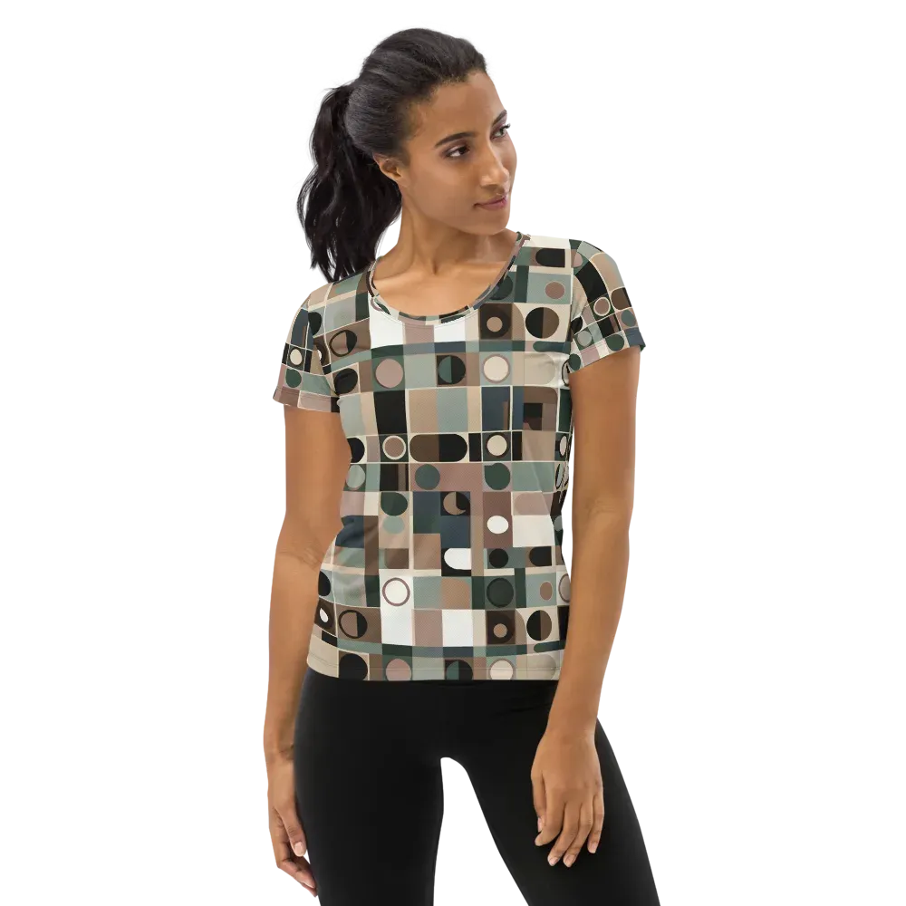 Velvet Modulation on Women's Athletic T-Shirt — Front