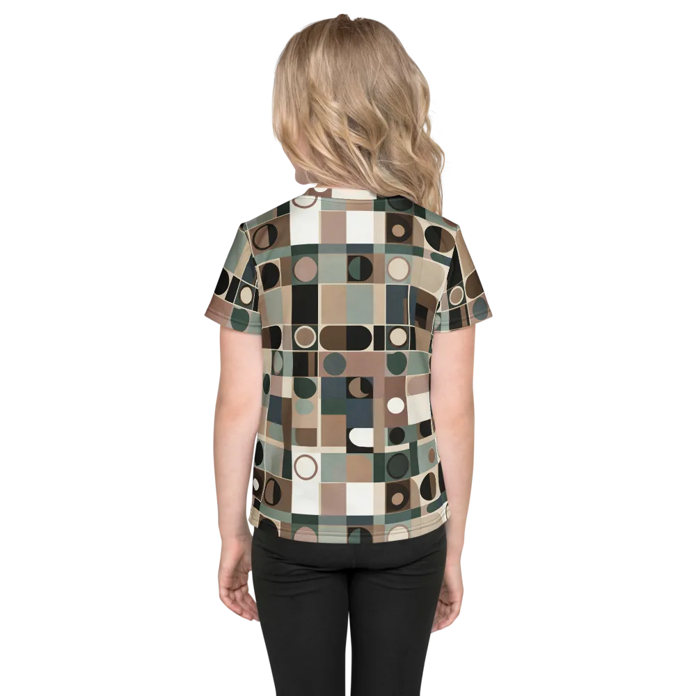 Velvet Modulation on Kids Crew Neck T-Shirt — Back
