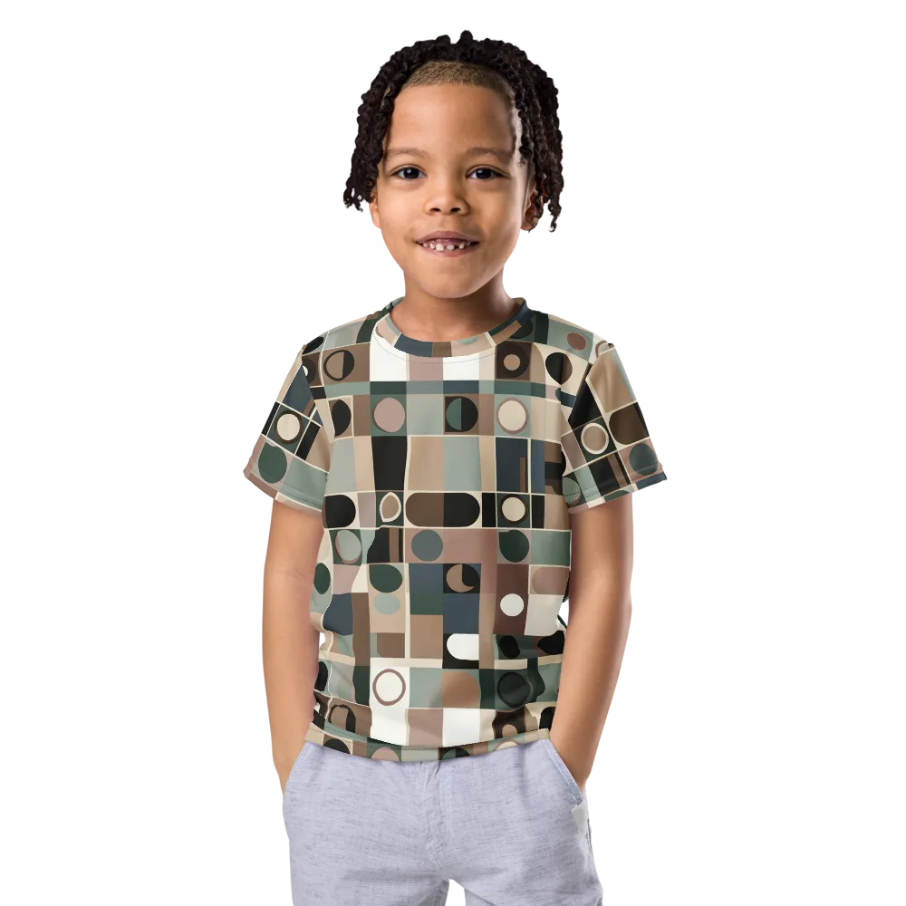 Velvet Modulation on Kids Crew Neck T-Shirt — Front