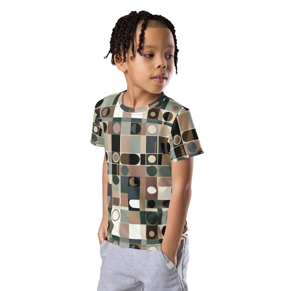 Velvet Modulation on Kids Crew Neck T-Shirt — Left Front