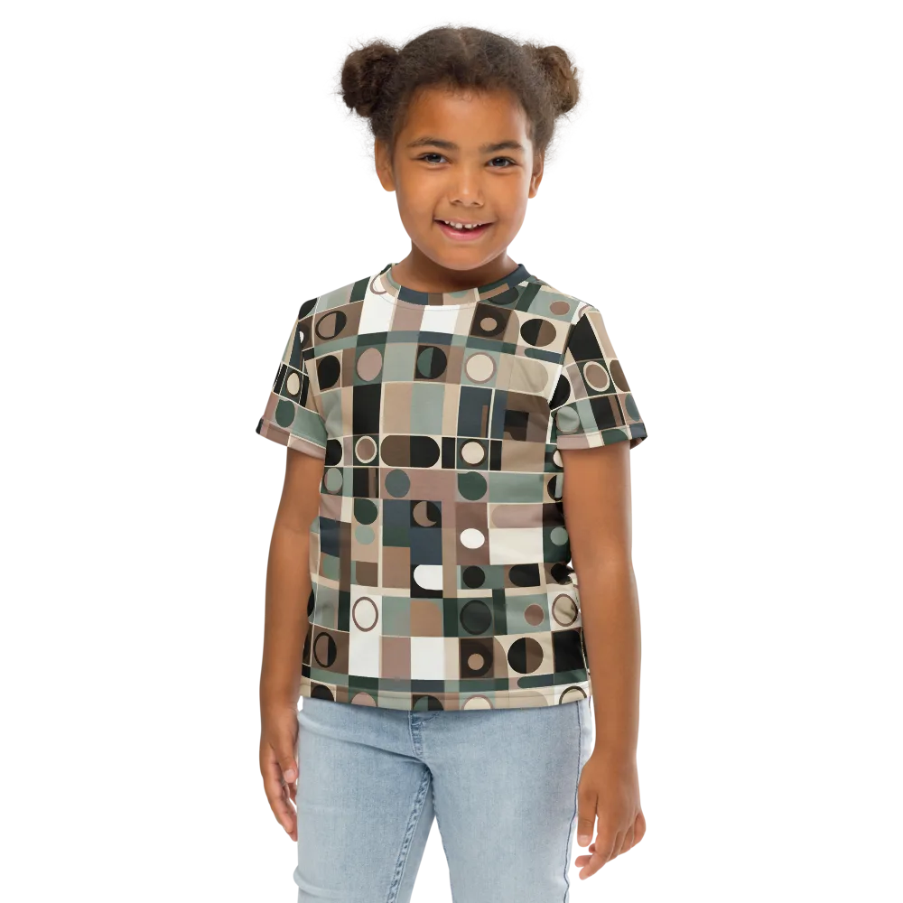 Velvet Modulation on Kids Crew Neck T-Shirt — Front