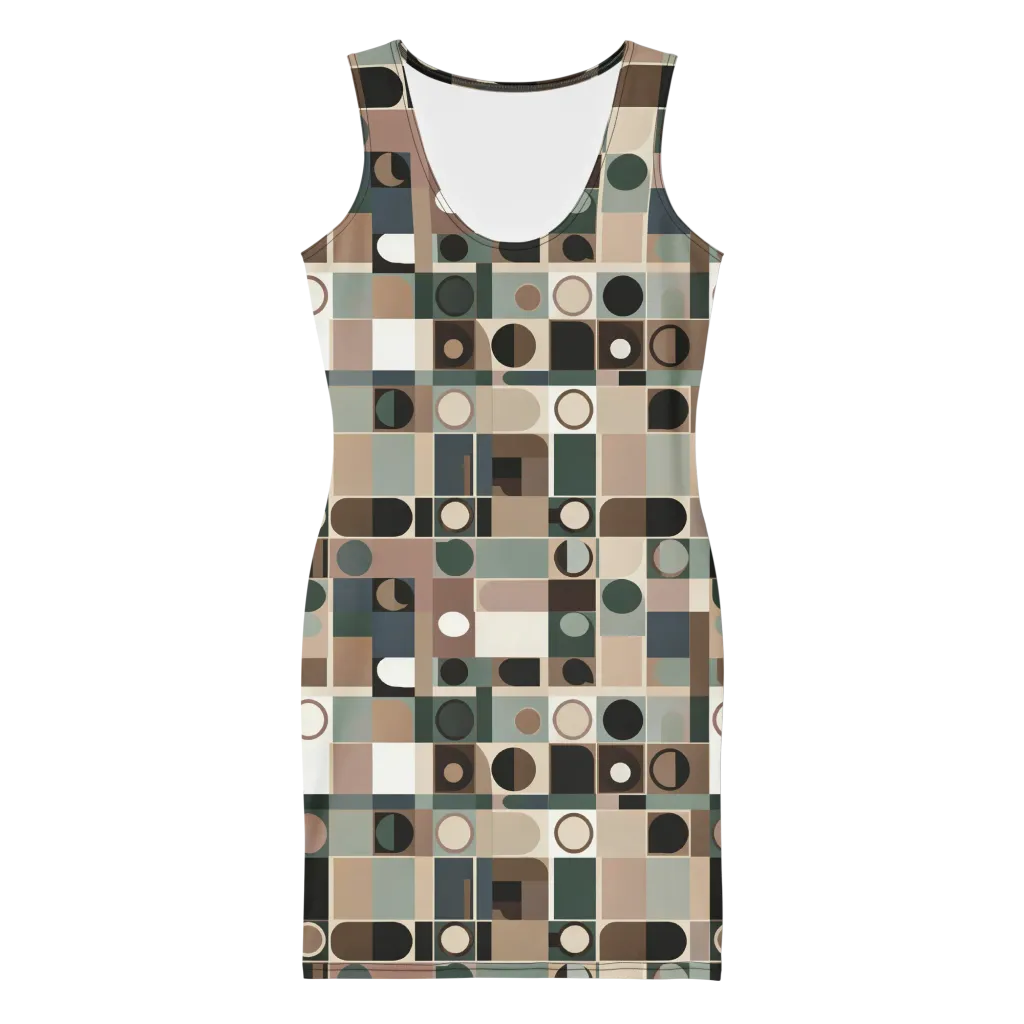 Velvet Modulation on Bodycon Dress — Front