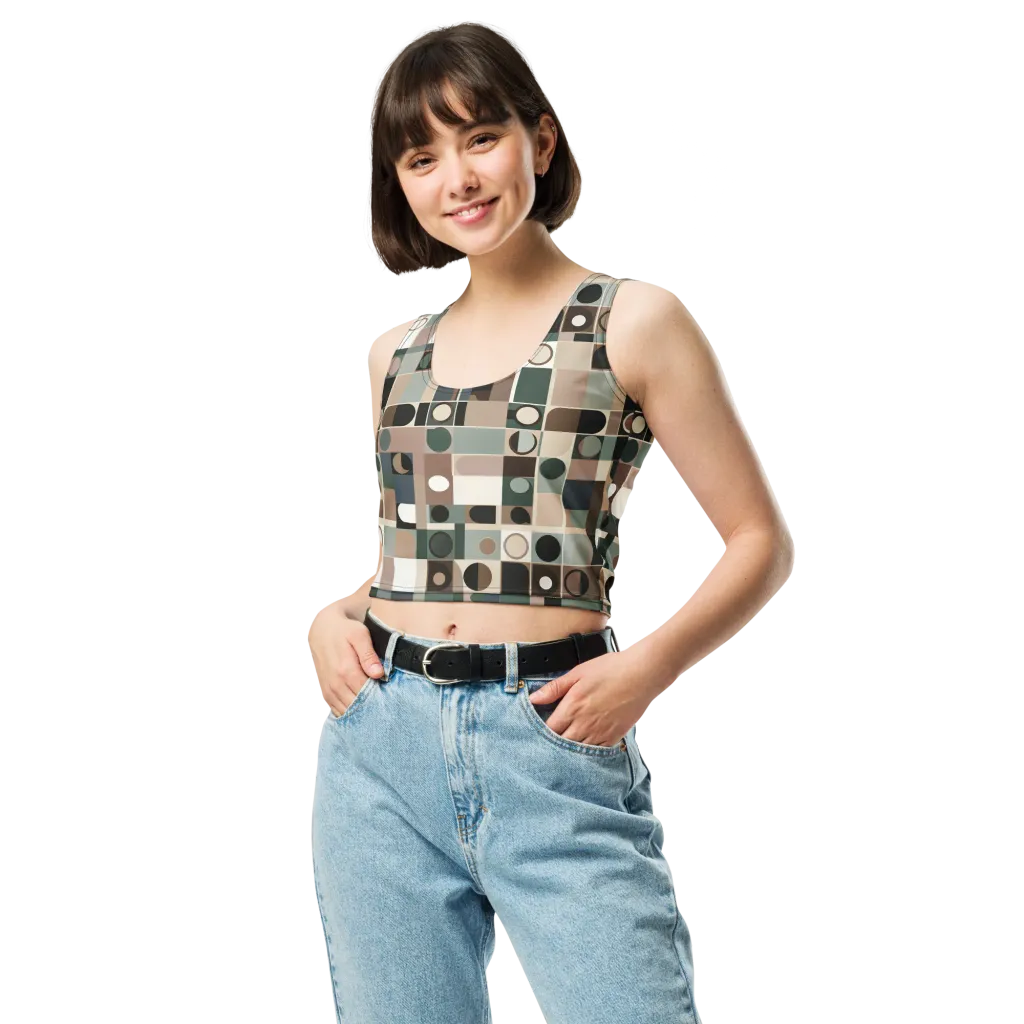 Velvet Modulation on Crop Top — Front