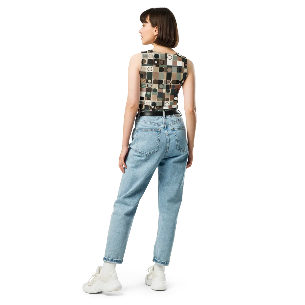 Velvet Modulation on Crop Top — Back