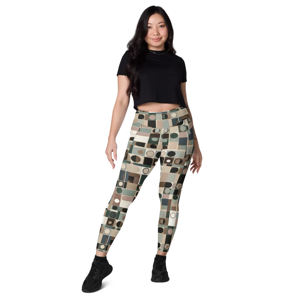 Velvet Modulation on Leggings with Pockets — Front
