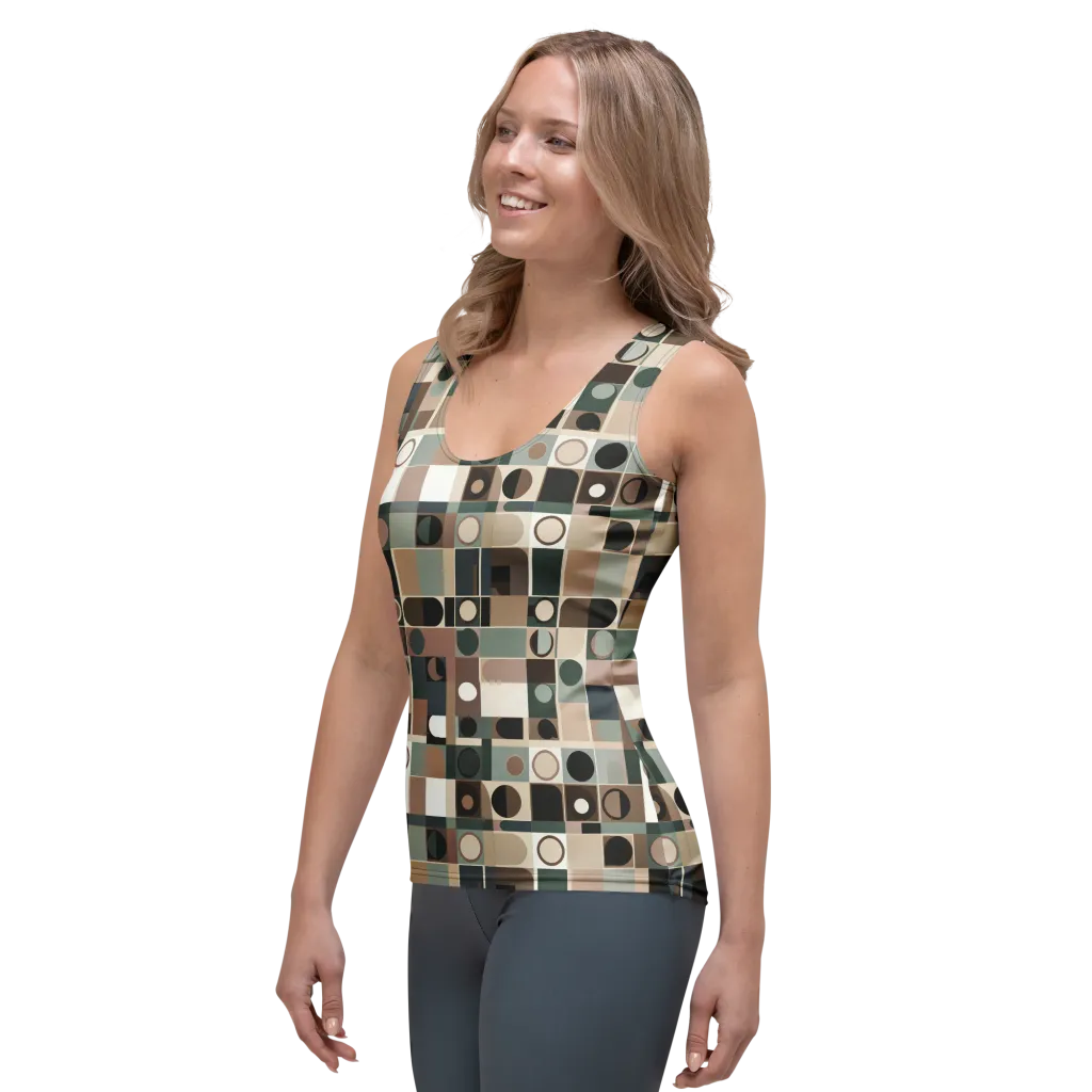 Velvet Modulation on Women's Tank Top — Left Front