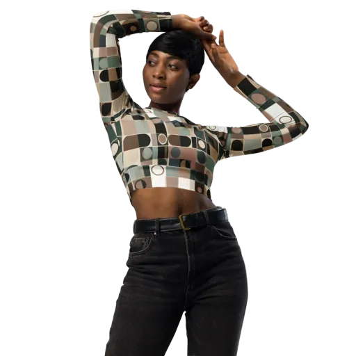 Velvet Modulation on a Long Sleeve Crop Top