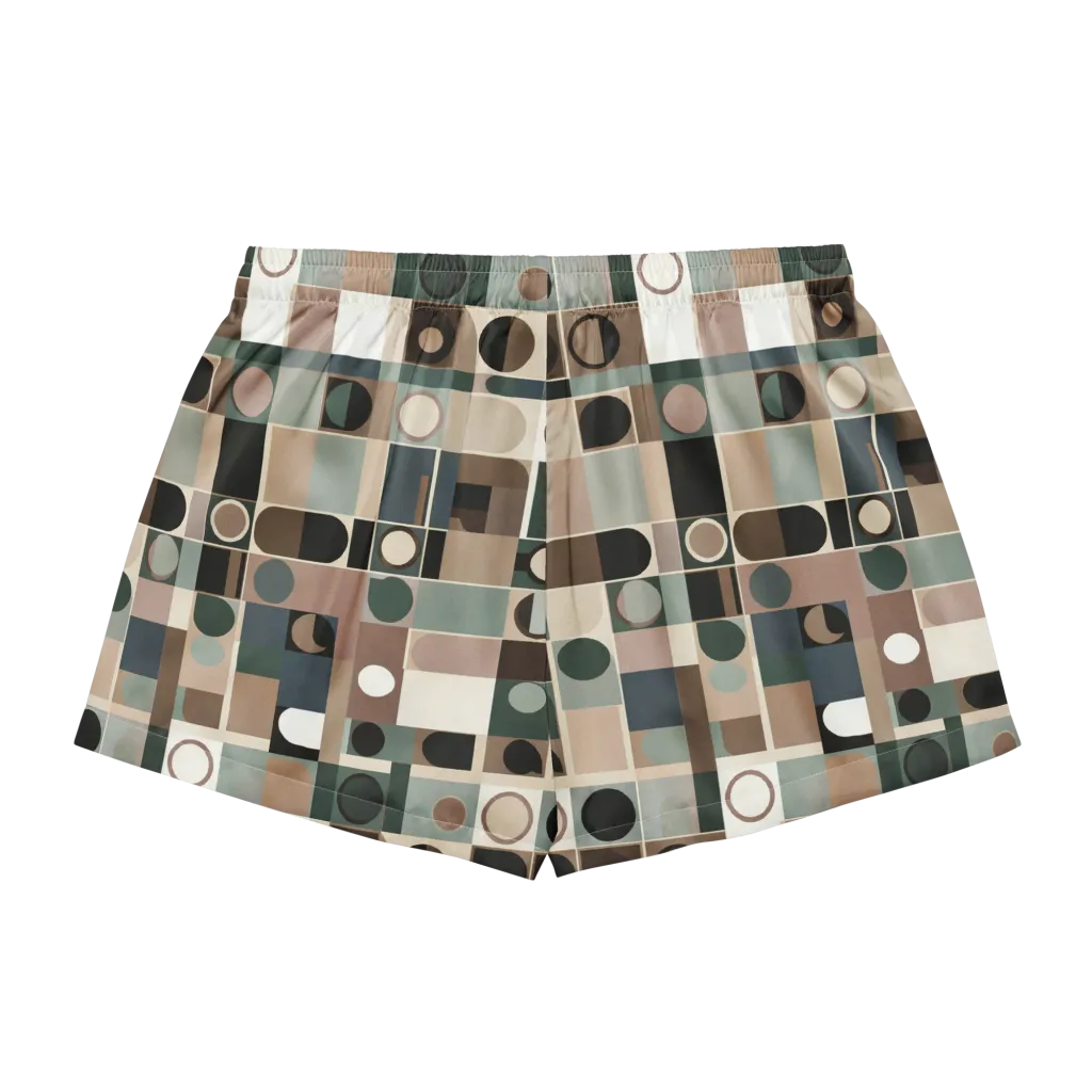 Velvet Modulation on Women's Pajama Shorts — Back