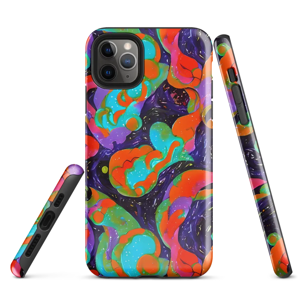 Indigo Citrus Riot on Tough Case for iPhone® — Front