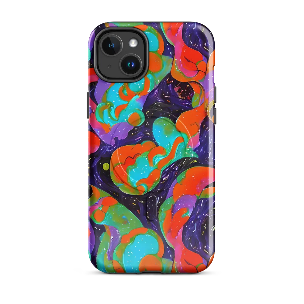 Indigo Citrus Riot on MagSafe Tough Case for iPhone® — Front