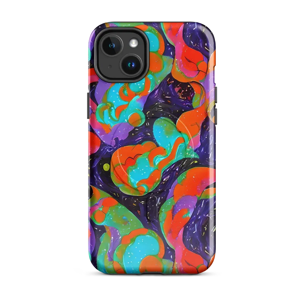 Indigo Citrus Riot on MagSafe Tough Case for iPhone® — Front