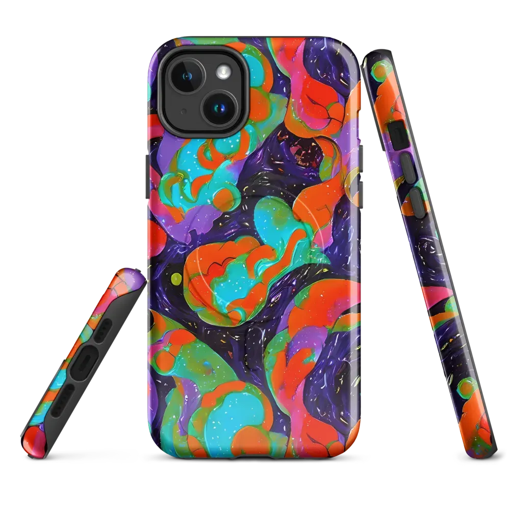 Indigo Citrus Riot on MagSafe Tough Case for iPhone® — Front