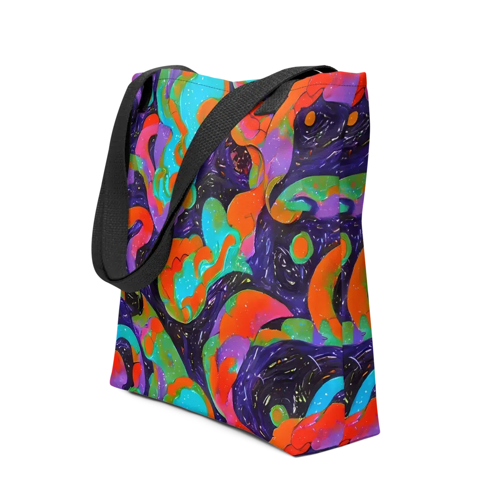 Indigo Citrus Riot on Tote Bag — Front