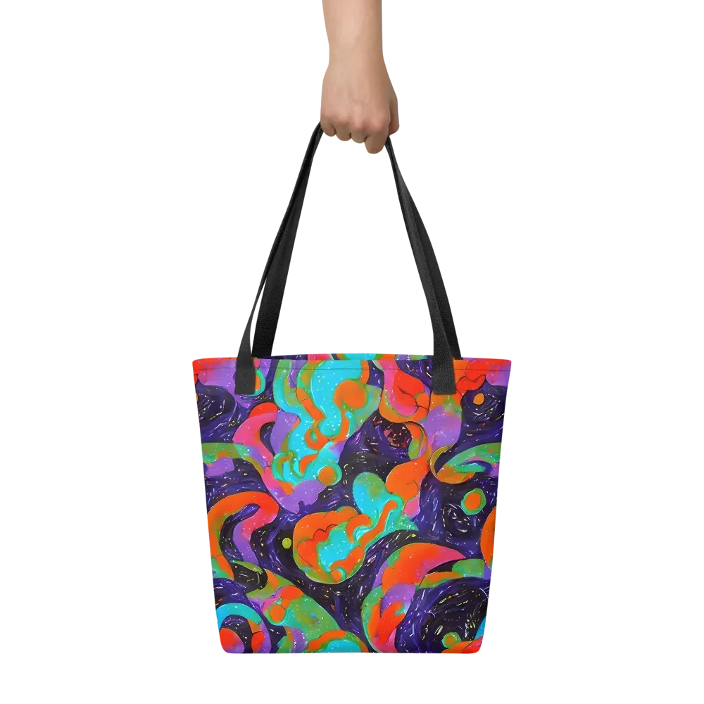 Indigo Citrus Riot on Tote Bag — Front