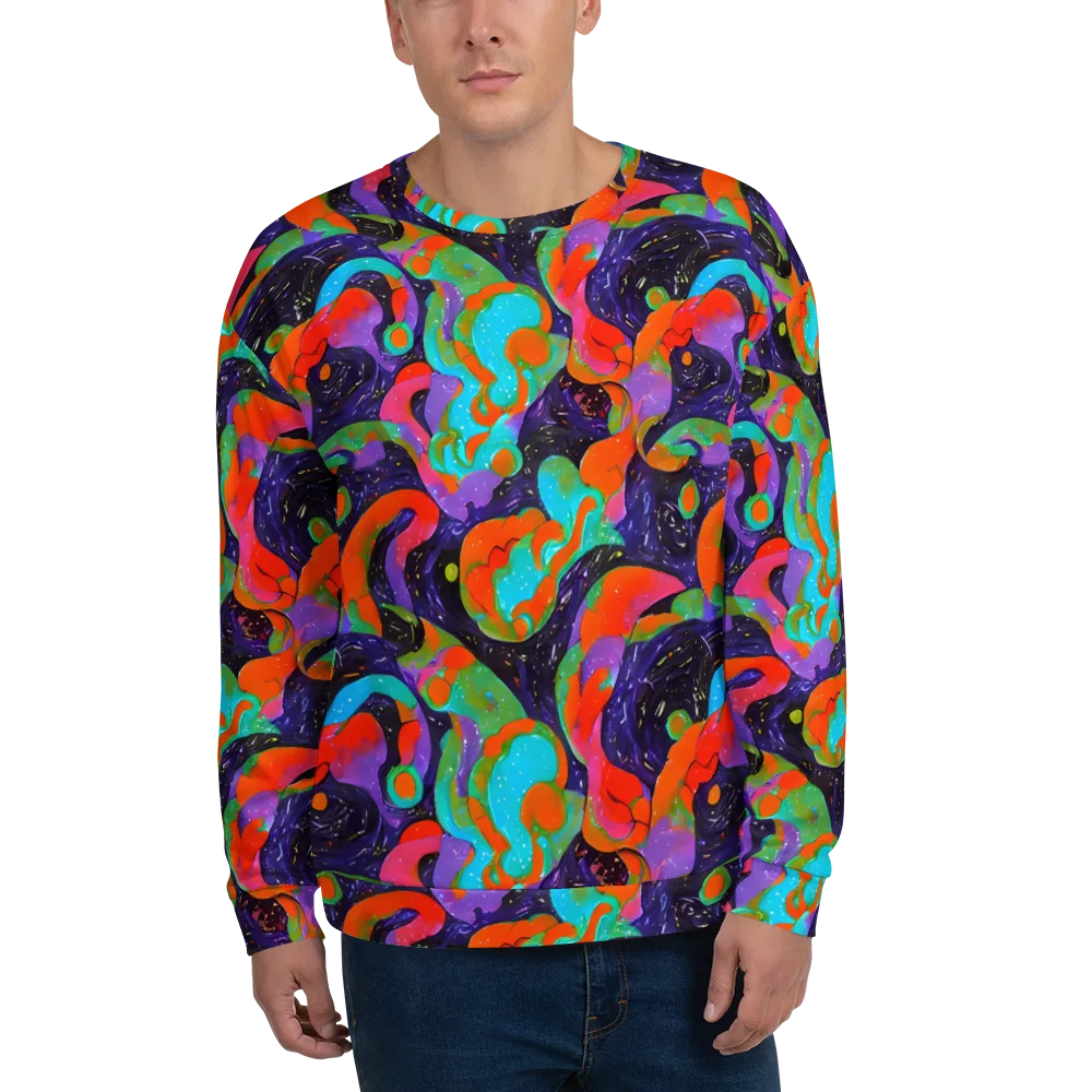 Indigo Citrus Riot on Sweatshirt — Front