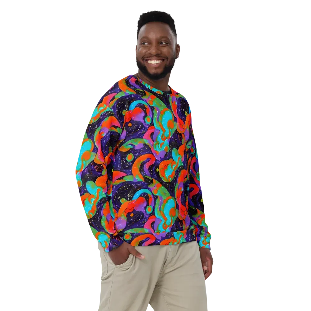 Indigo Citrus Riot on Sweatshirt — Front
