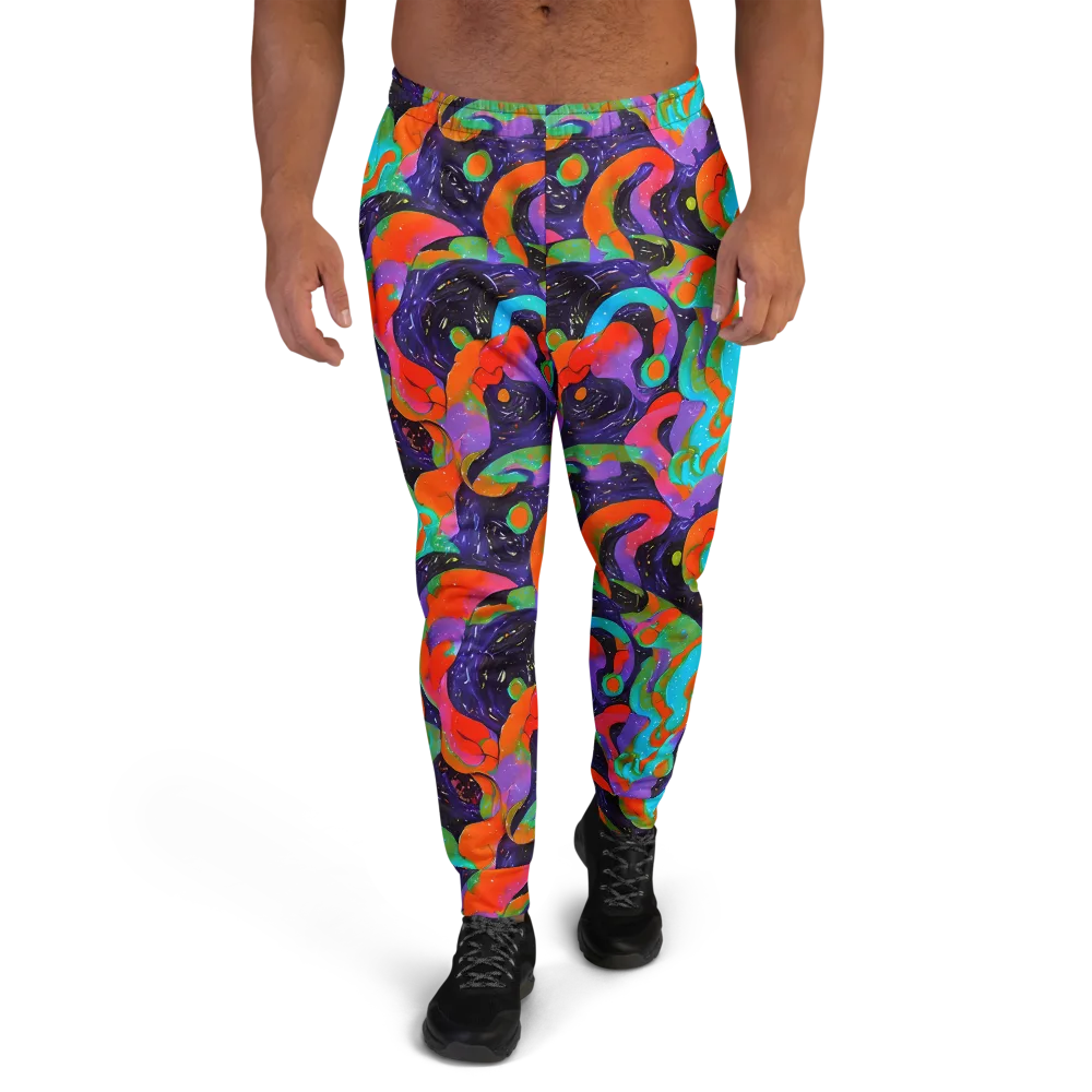 Indigo Citrus Riot on Men's Joggers — Front