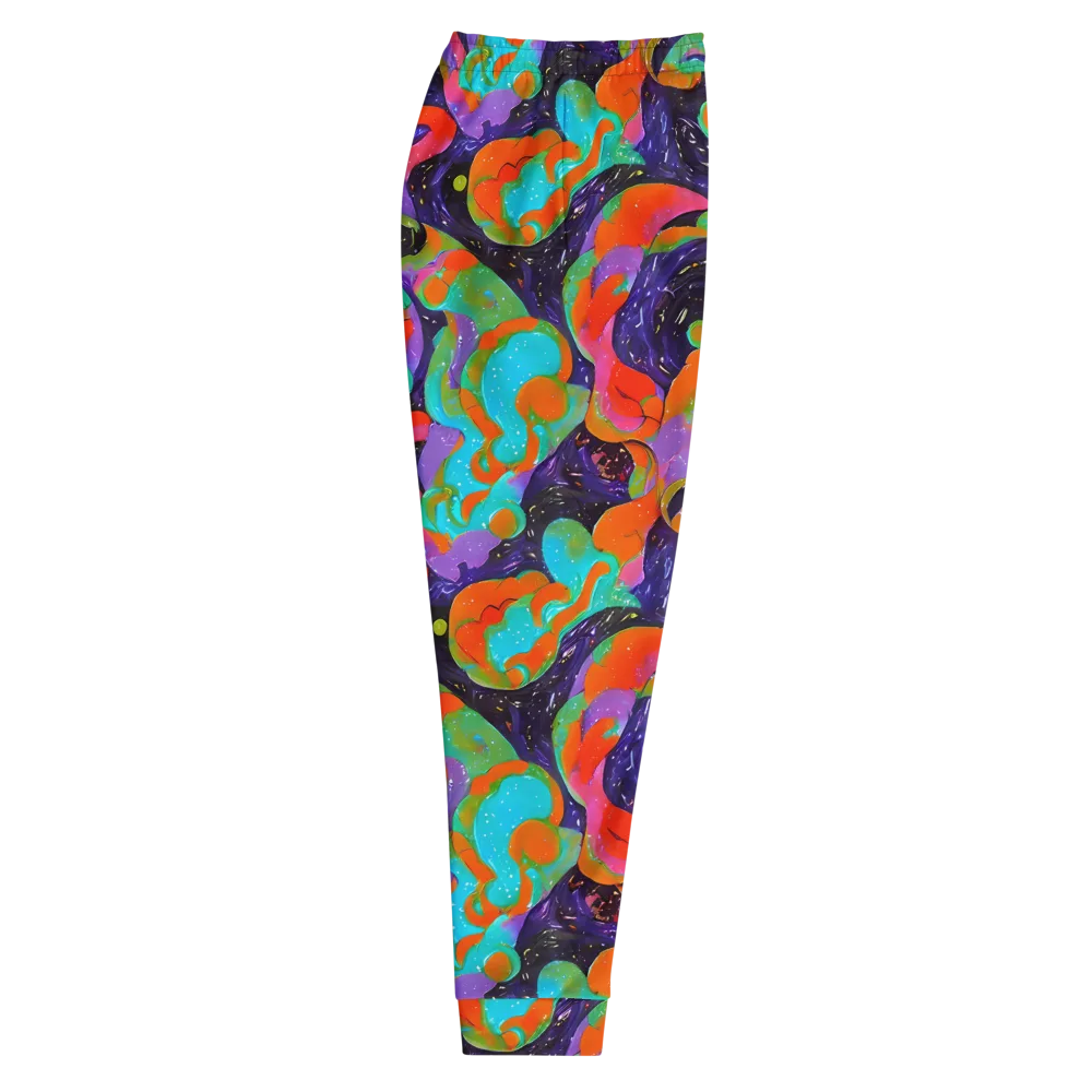 Indigo Citrus Riot on Men's Joggers — Right