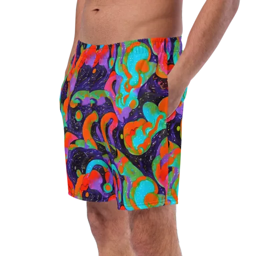 Indigo Citrus Riot on a Swim Trunks