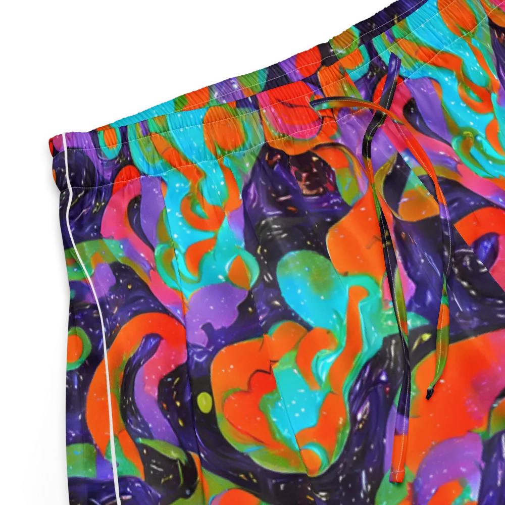 Indigo Citrus Riot on Women's Pajama Shorts — Product details