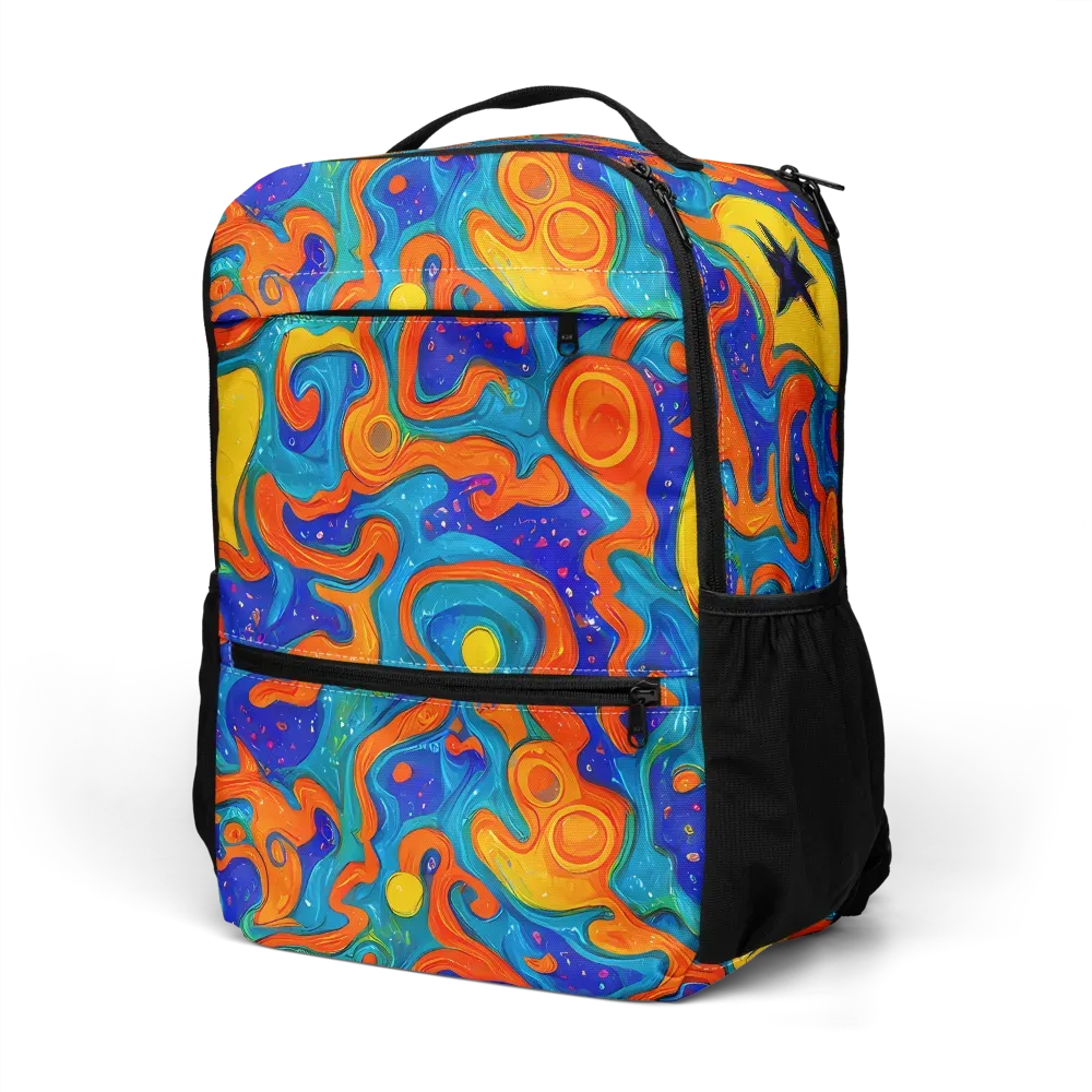Molten Lagoon on Utility Backpack — Left Front